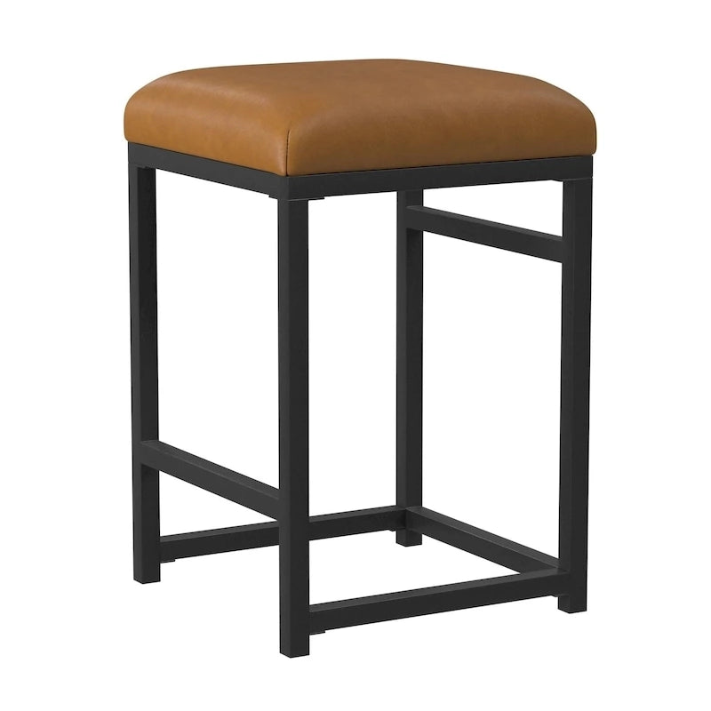 Tabouret de comptoir en métal sans dossier 24 pouces