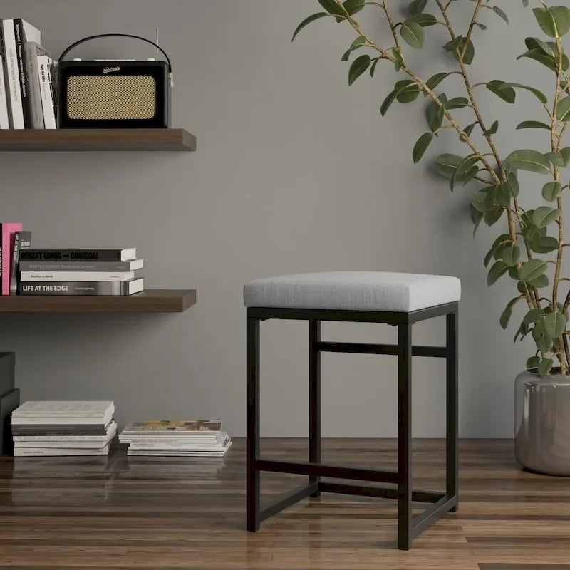 Tabouret de comptoir en métal sans dossier 24 pouces