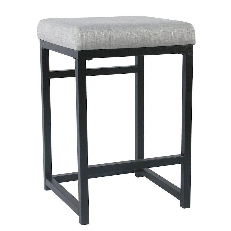 Tabouret de comptoir en métal sans dossier 24 pouces