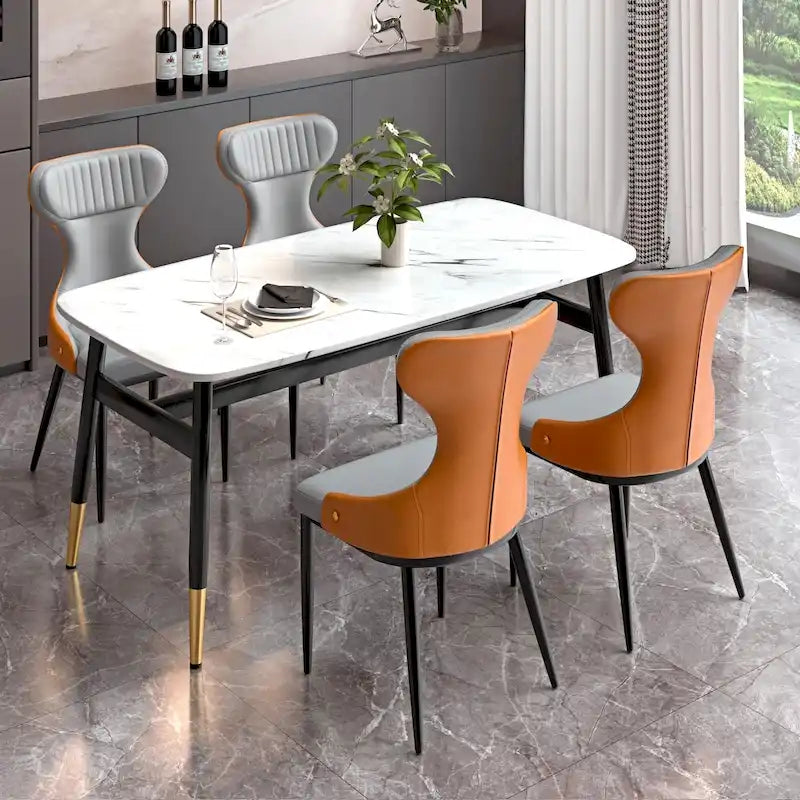 Chaise de salle à manger/fauteuil de salon/chaise sans accoudoirs/chaise à dossier capitonné de style moderne