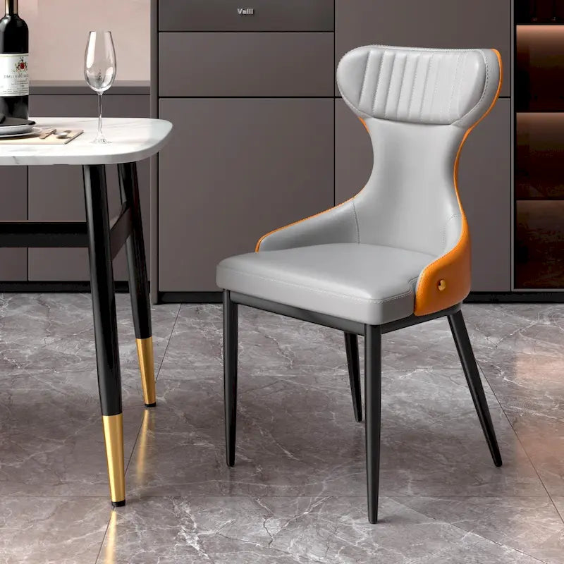 Chaise de salle à manger/fauteuil de salon/chaise sans accoudoirs/chaise à dossier capitonné de style moderne