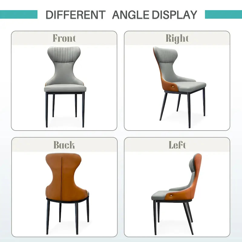 Chaise de salle à manger/fauteuil de salon/chaise sans accoudoirs/chaise à dossier capitonné de style moderne