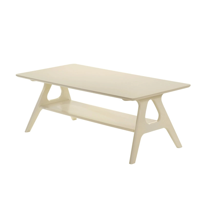 Table basse en bois Mid-Century Modern Arona avec étagère de Roundhill Furniture
