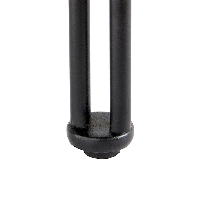 Table d'appoint en métal et verre