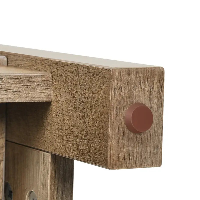 Table basse carrée à double plateau avec étagères, idéale pour le salon