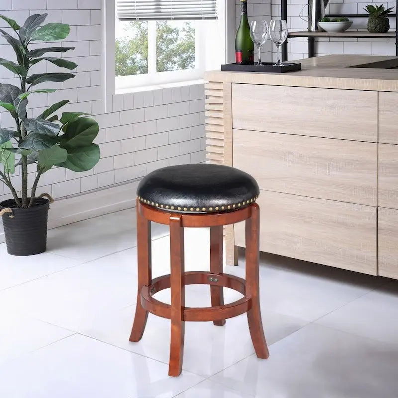Tabourets de bar noirs pivotants