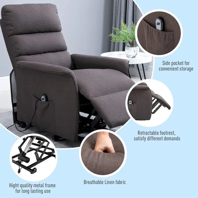 Fauteuil inclinable releveur avec télécommande
