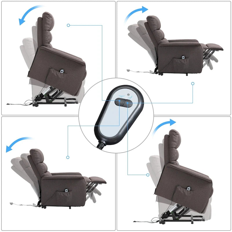 Fauteuil inclinable releveur avec télécommande