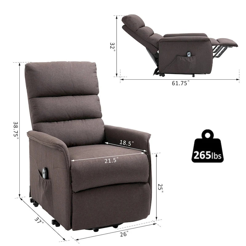 Fauteuil inclinable releveur avec télécommande