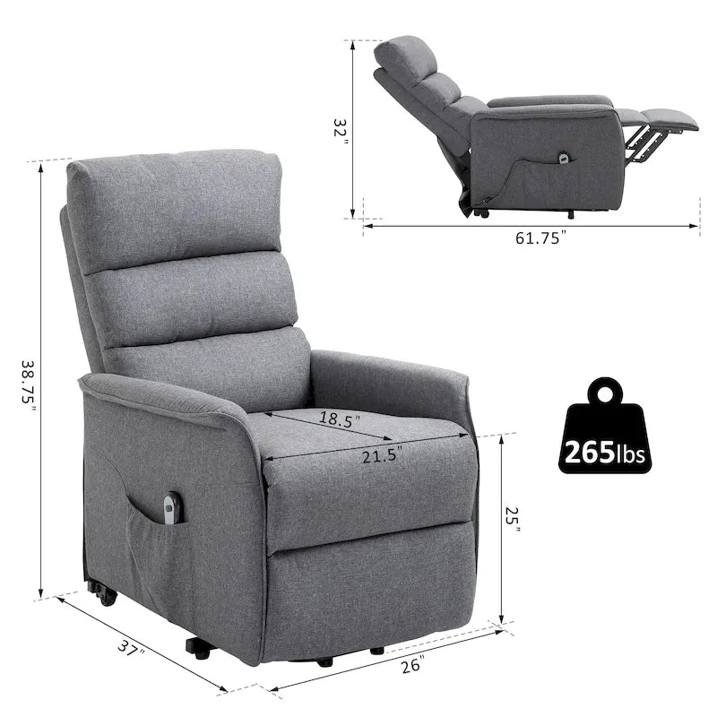 Fauteuil inclinable releveur avec télécommande