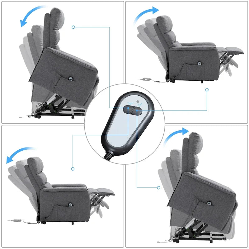 Fauteuil inclinable releveur avec télécommande
