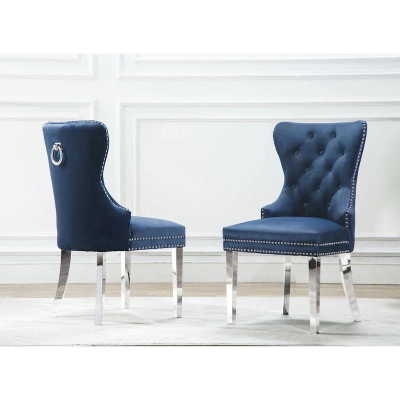 Chaises de salle à manger capitonnées, lot de 2, qualité supérieure