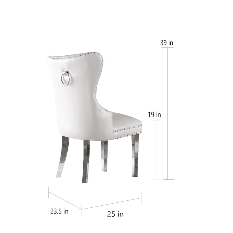 Chaises de salle à manger capitonnées, lot de 2, qualité supérieure