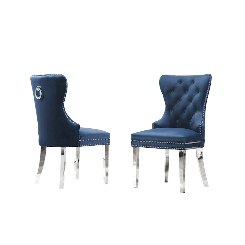 Chaises de salle à manger capitonnées, lot de 2, qualité supérieure