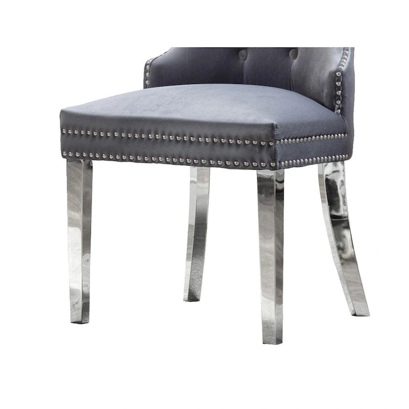 Chaises de salle à manger capitonnées, lot de 2, qualité supérieure