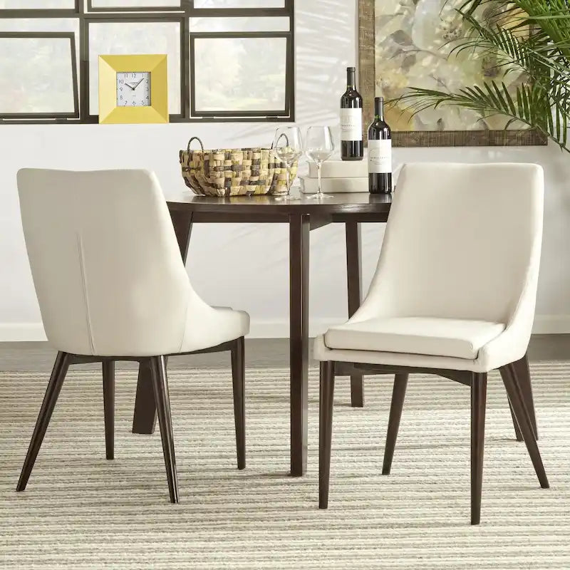 chaise de salle à manger médiévale à dossier incurvé
