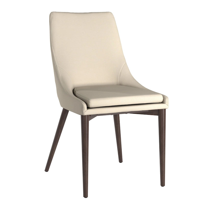 chaise de salle à manger médiévale à dossier incurvé
