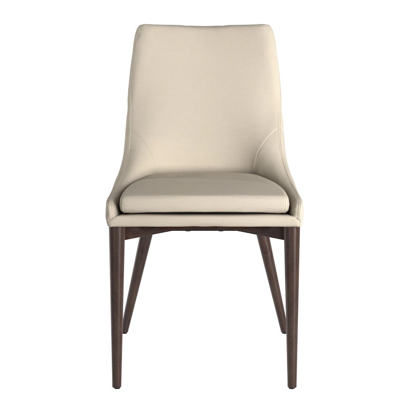 chaise de salle à manger médiévale à dossier incurvé