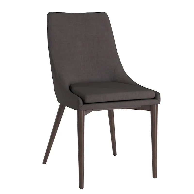 chaise de salle à manger médiévale à dossier incurvé
