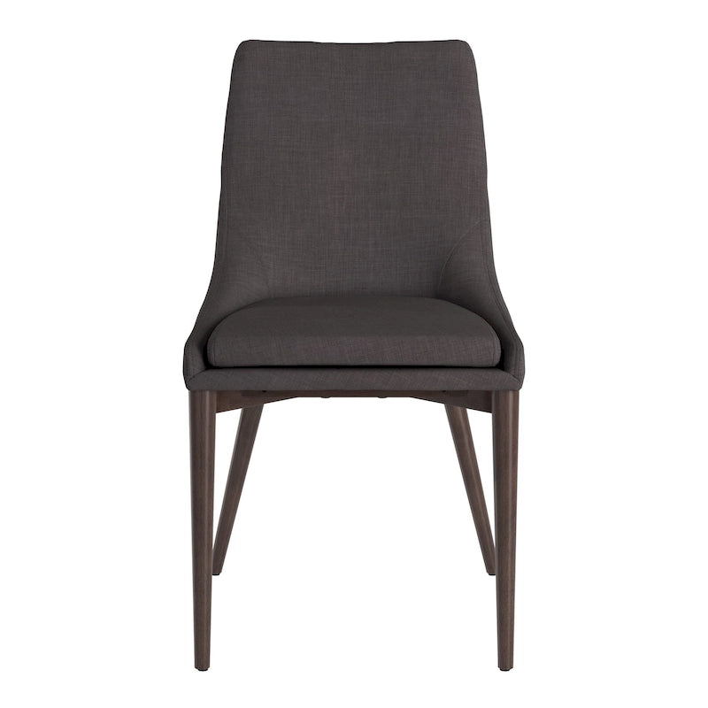 chaise de salle à manger médiévale à dossier incurvé