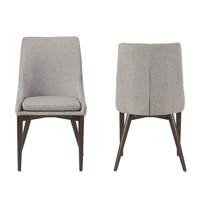 chaise de salle à manger médiévale à dossier incurvé