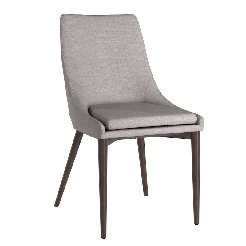 chaise de salle à manger médiévale à dossier incurvé