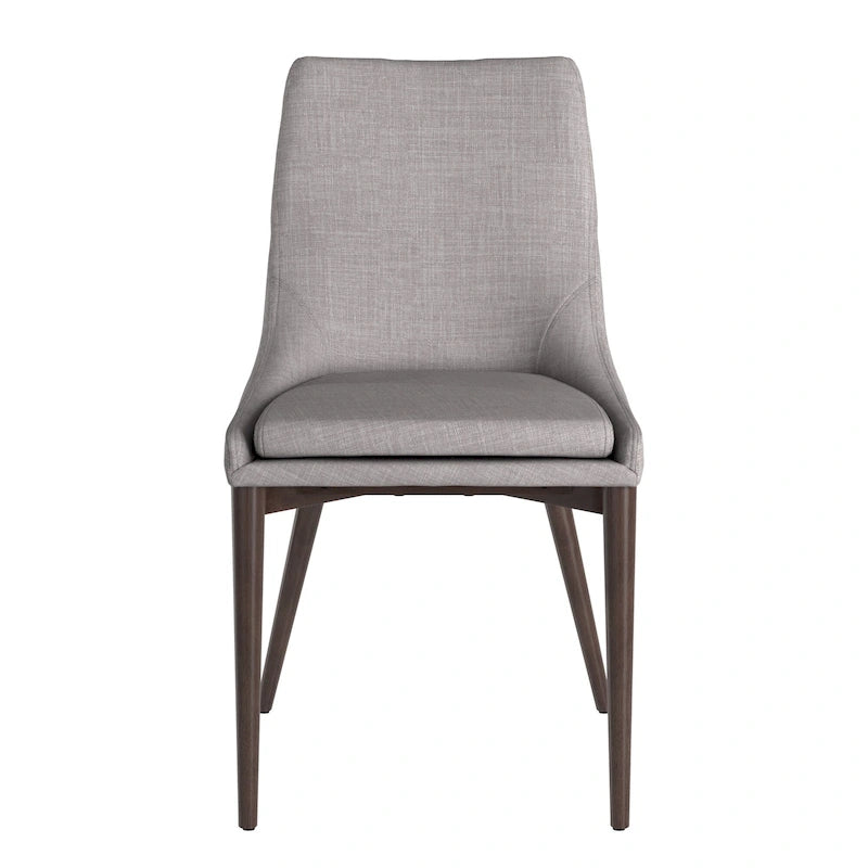 chaise de salle à manger médiévale à dossier incurvé