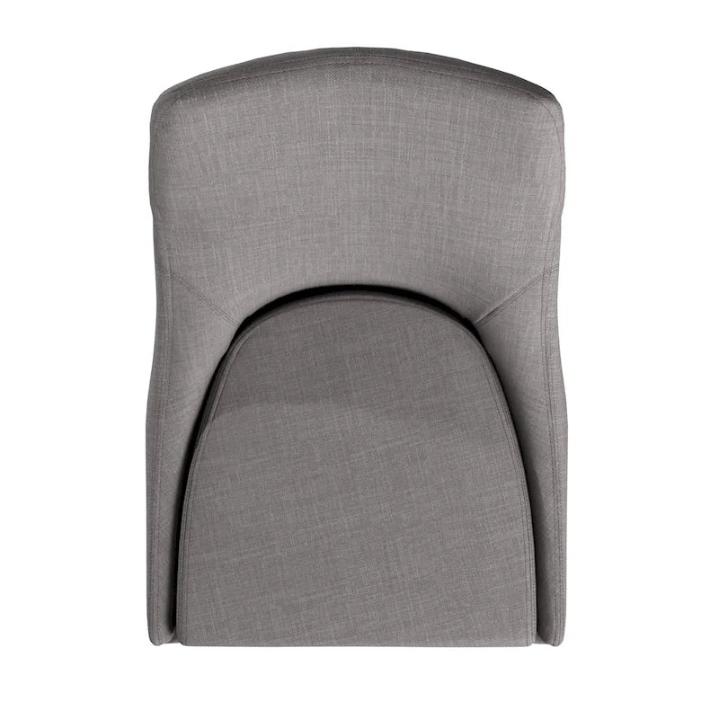 chaise de salle à manger médiévale à dossier incurvé