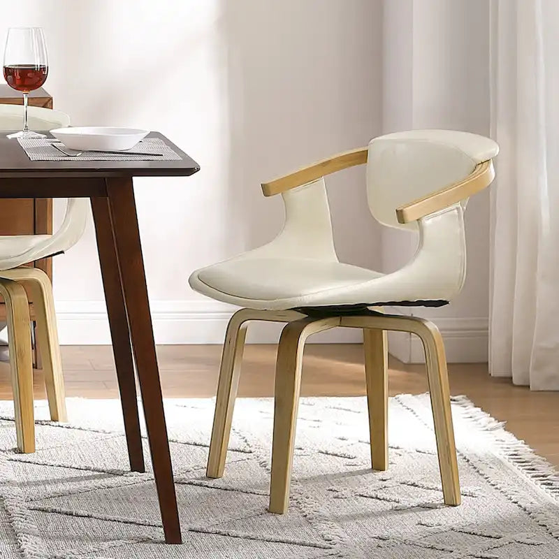 Chaise de salle à manger pivotante
