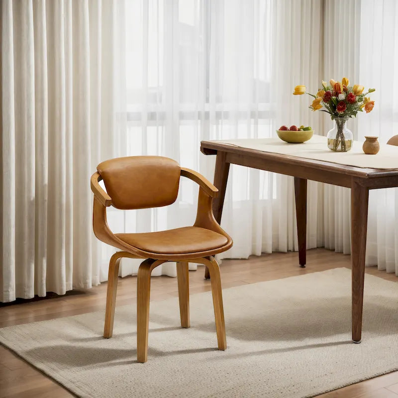 Chaise de salle à manger pivotante