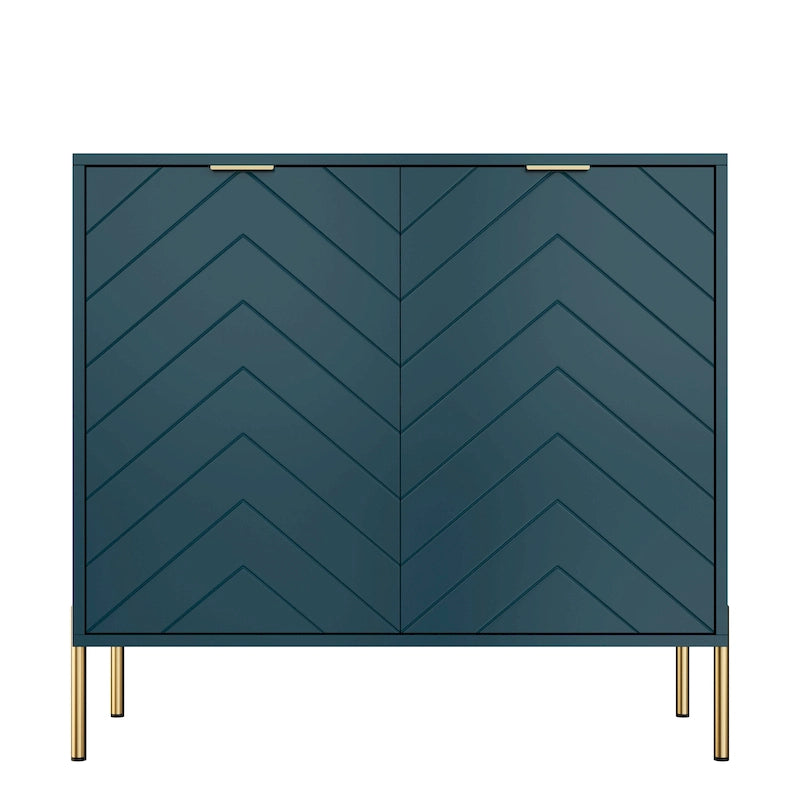 Buffet décoratif double porte pour supports de rangement