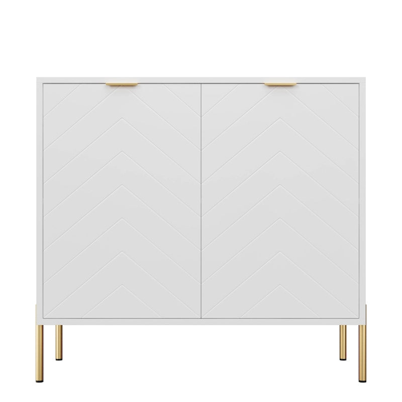 Buffet décoratif double porte pour supports de rangement