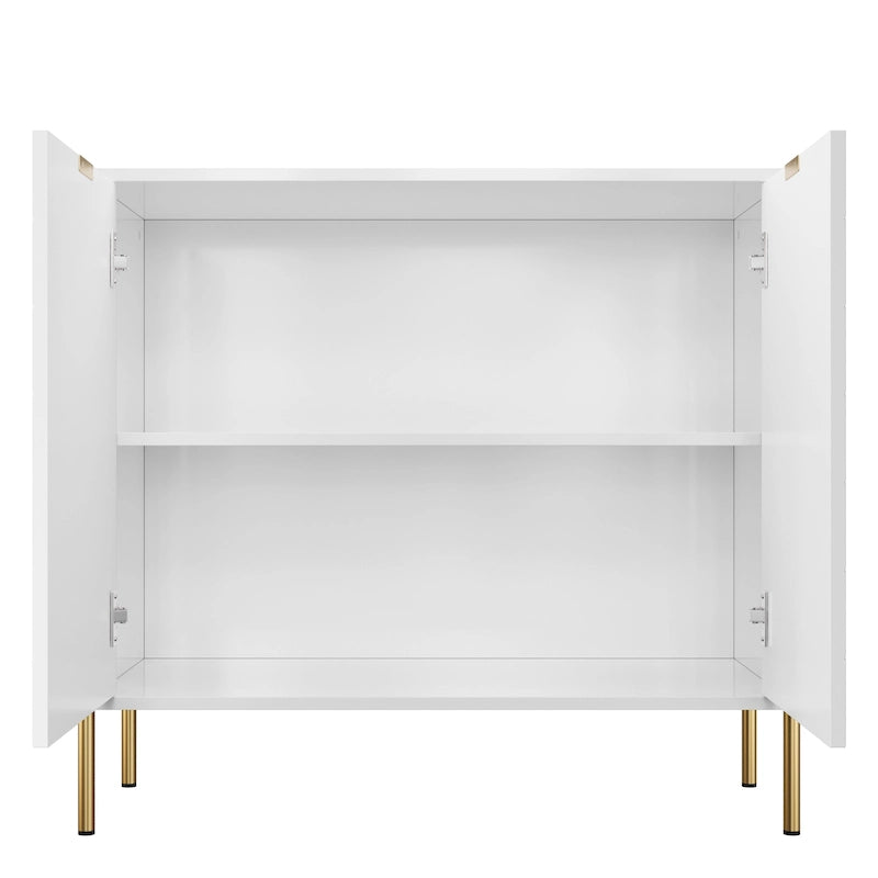 Buffet décoratif double porte pour supports de rangement