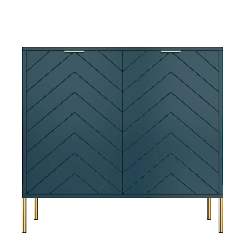 Buffet décoratif double porte pour supports de rangement