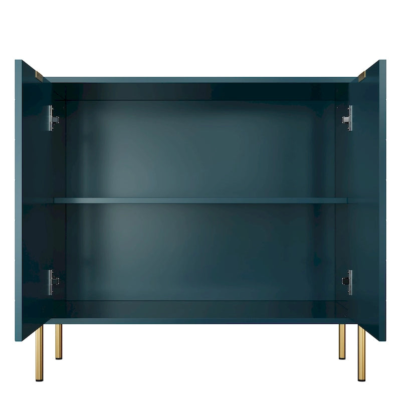 Buffet décoratif double porte pour supports de rangement