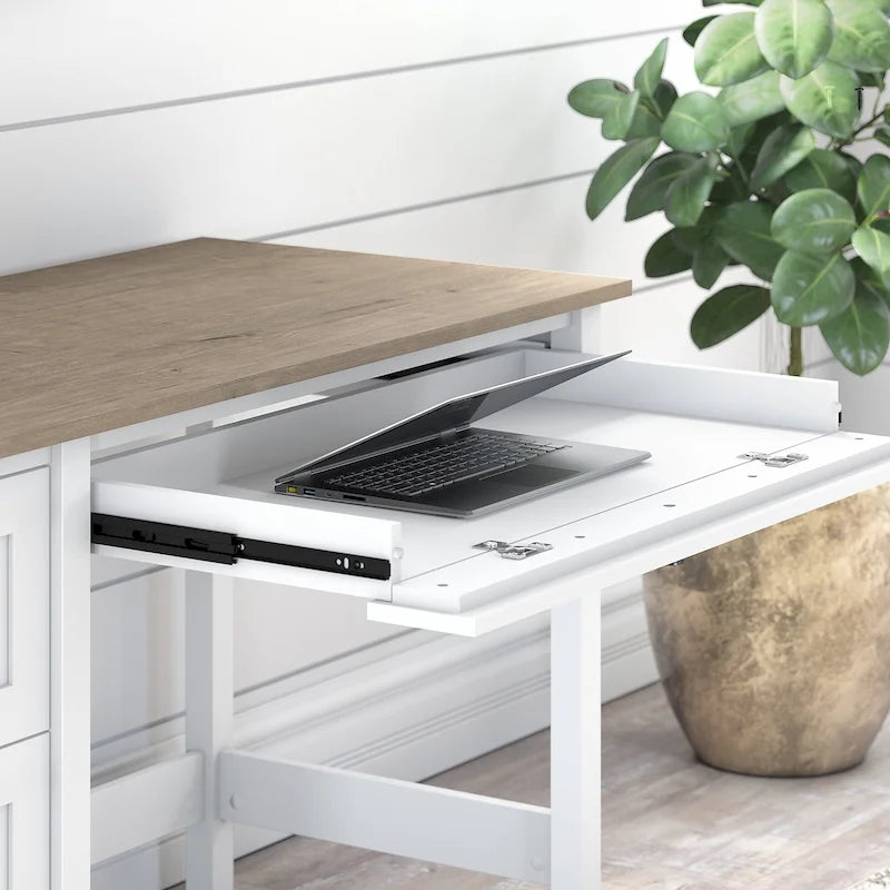 Bureau informatique avec tiroirs