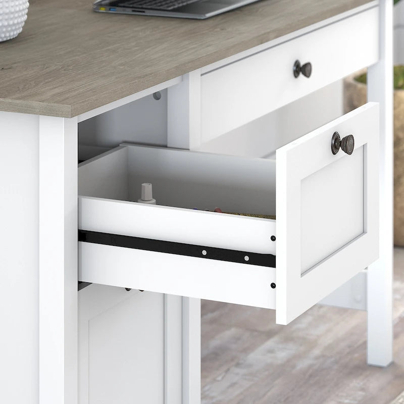 Bureau informatique avec tiroirs