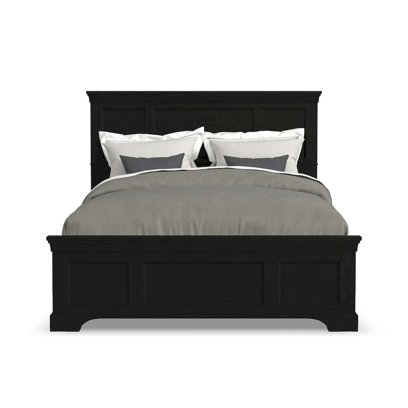 Lit queen-size noir