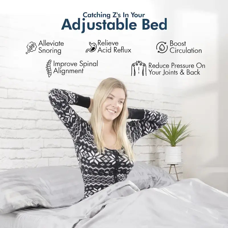 Sommier réglable avec un matelas hybride de 30,5 cm