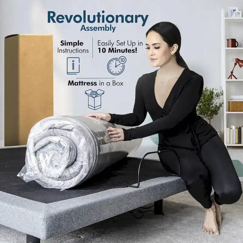 Sommier réglable avec un matelas hybride de 30,5 cm