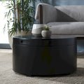 Table basse ronde avec rangement