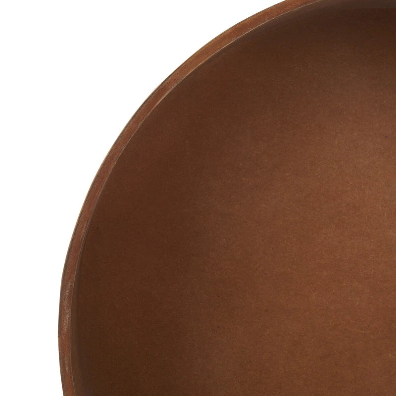 Table basse ronde avec rangement