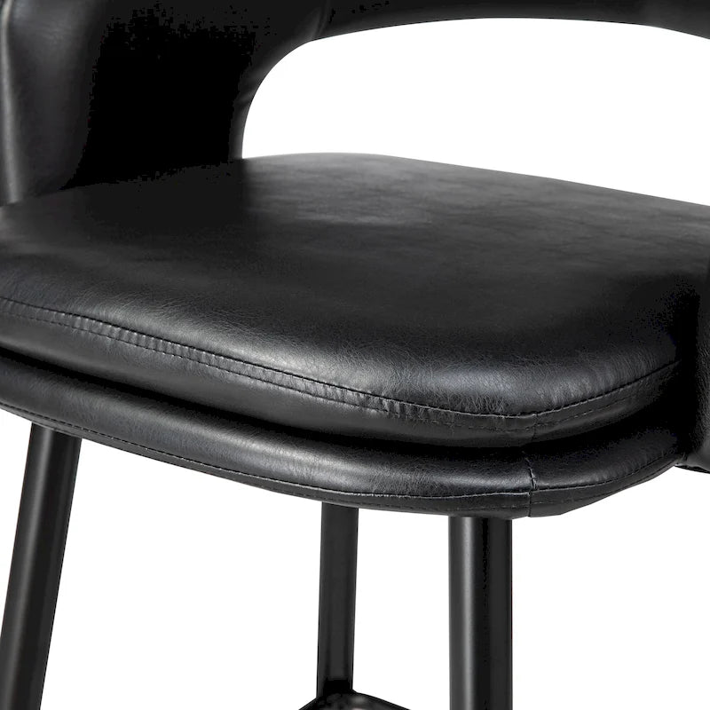 Tabouret de bar en similicuir de haute qualité, style médiéval-moderne, hauteur 40,5 pouces