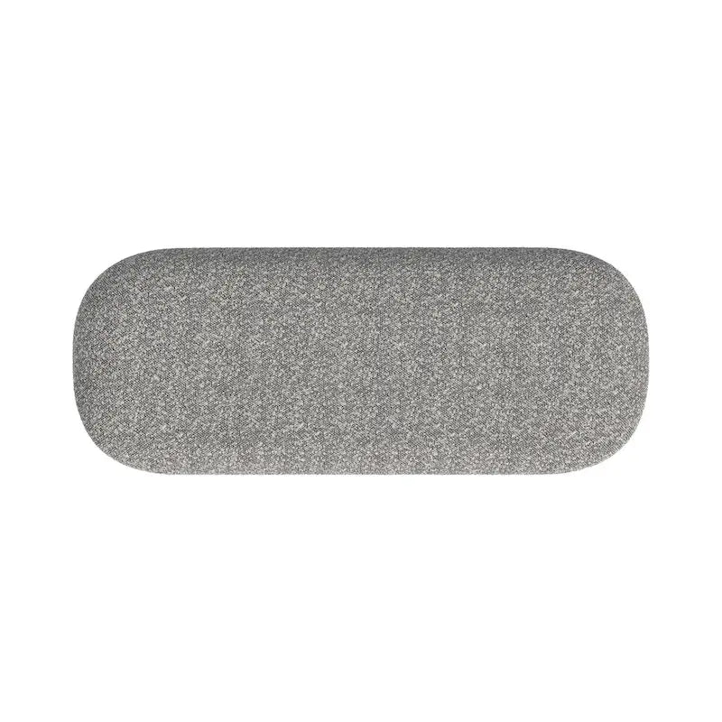 Banc de rangement moderne Ellipse avec pieds en métal