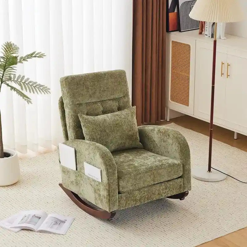 Fauteuil à bascule rembourré