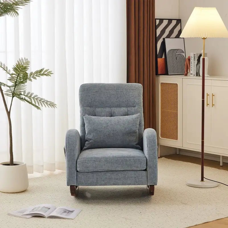 Fauteuil à bascule rembourré