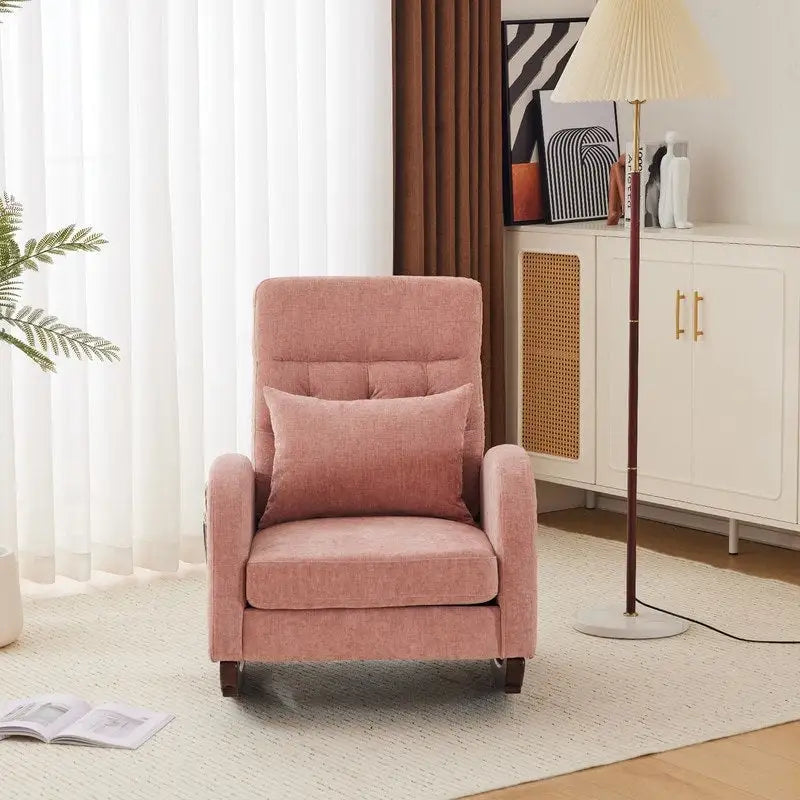 Fauteuil à bascule rembourré