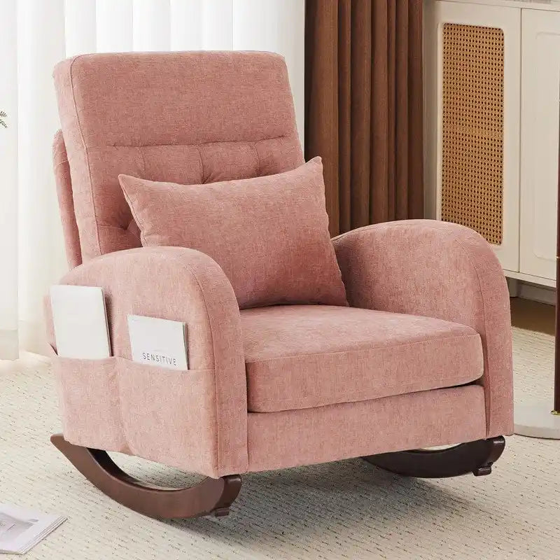 Fauteuil à bascule rembourré
