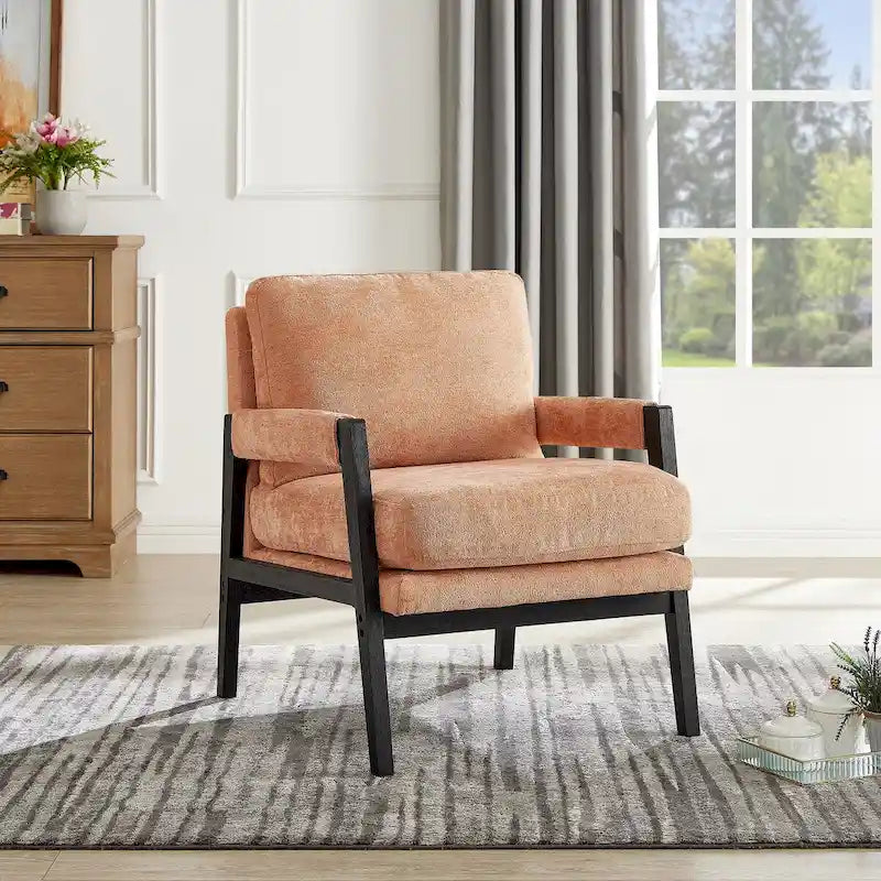 Fauteuil rembourré moderne de style médiéval
