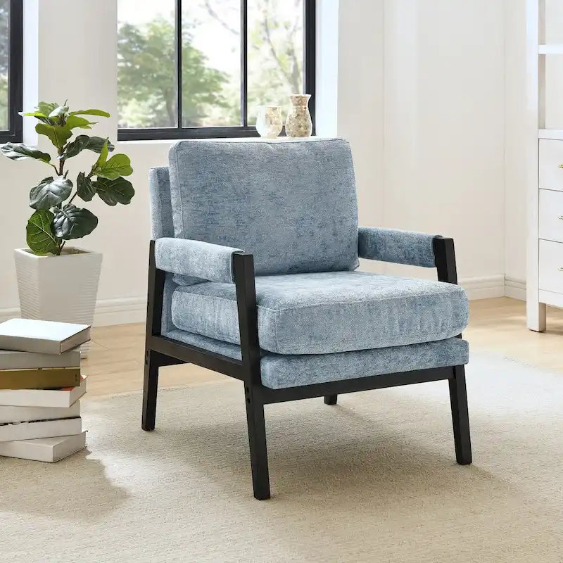 Fauteuil rembourré moderne de style médiéval